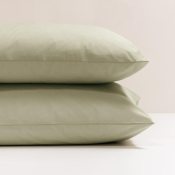 NOA 3044CHALK GREEN 2-SET 65X65CM GOTS