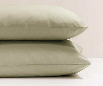 Washed cotton pillowcase